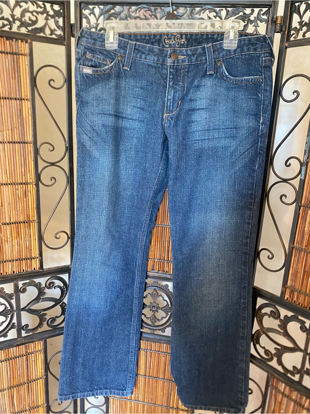 Cruel Girl Women's Boot Cut Jeans in Dark Blue Wash